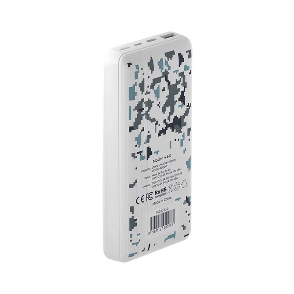 Зовнішній акумулятор Mibrand "4.5.0" 20000 mAh 20W Snow leopard MI20K/4.5.0 фото