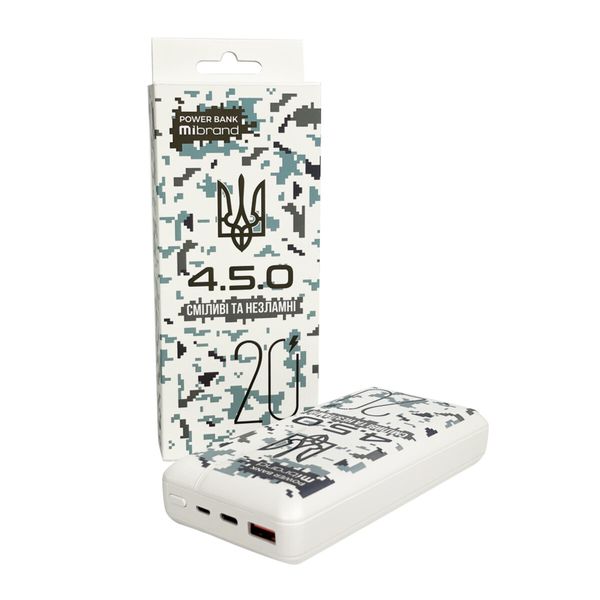 Зовнішній акумулятор Mibrand "4.5.0" 20000 mAh 20W Snow leopard MI20K/4.5.0 фото