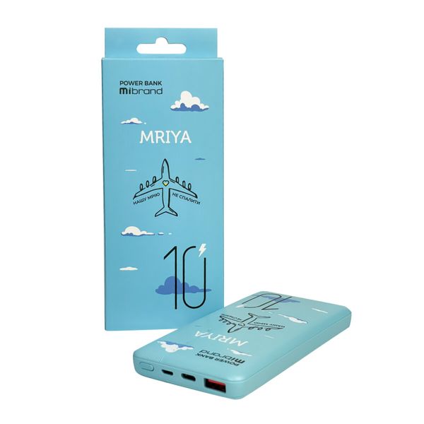 Зовнішній акумулятор Mibrand Mriya 10000 mAh 20W Blue MI10K/Mriya фото