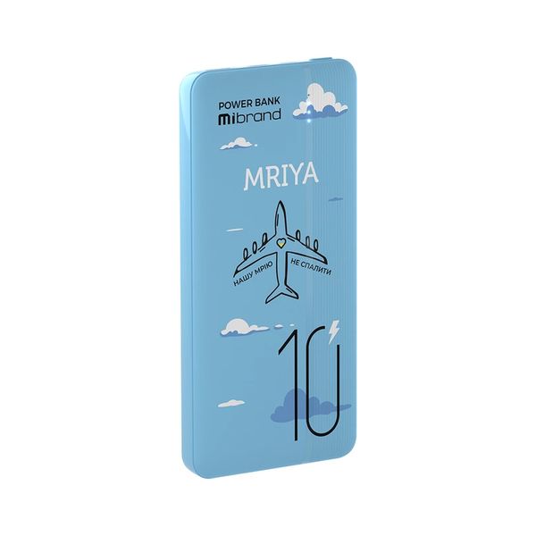 Зовнішній акумулятор Mibrand Mriya 10000 mAh 20W Blue MI10K/Mriya фото