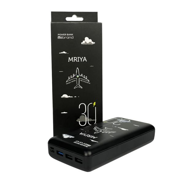 Зовнішній акумулятор Mibrand Mriya 30000 mAh 20W Black MI30K/Mriya фото