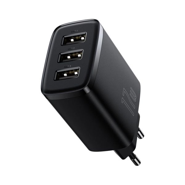 Мережевий зарядний пристрій BASEUS COMPACT CHARGER 3U 17W CCXJ020101 фото