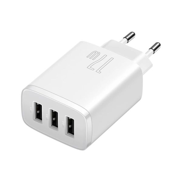 Сетевое зарядное устройство BASEUS COMPACT CHARGER 3U 17W CCXJ020102 фото